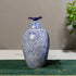 The Glasgow Plaid Decorative Ceramic Decorative Vase And Showpiece - Blue (Small)